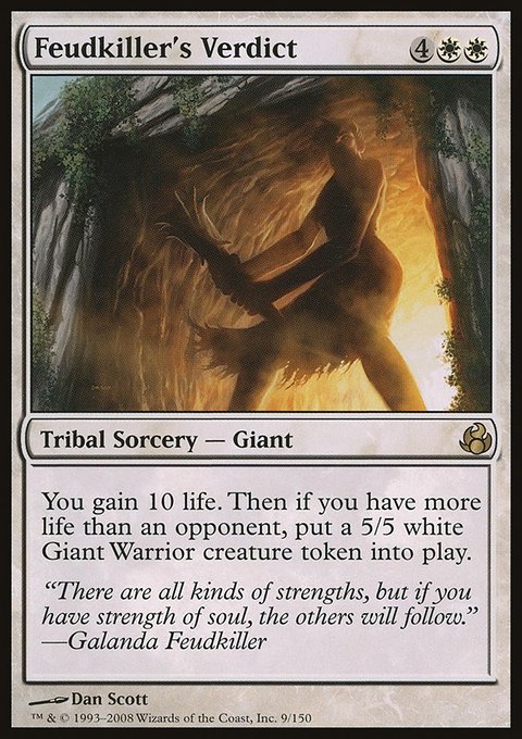 Feudkiller's Verdict, Morningtide #9, Magic: The Gathering card