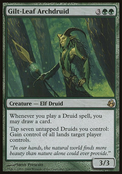 Gilt-Leaf Archdruid, Morningtide #124, Magic: The Gathering card