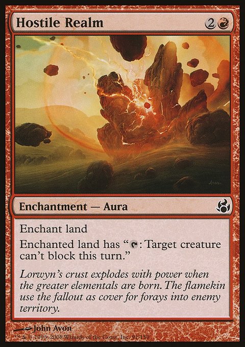 Hostile Realm, Morningtide #91, Magic: The Gathering card