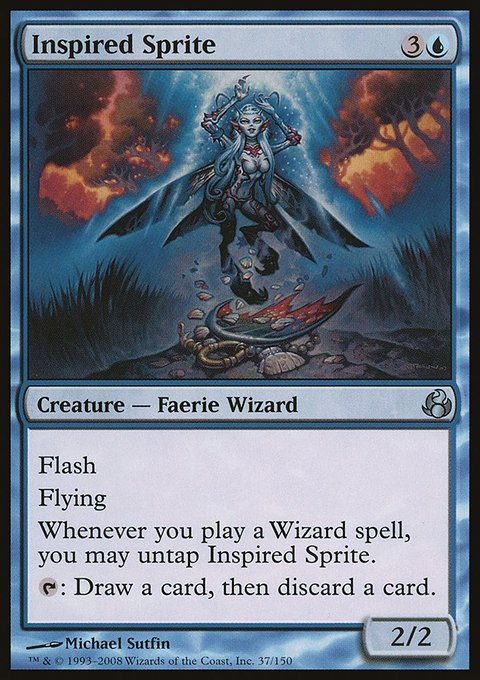 Inspired Sprite, Morningtide #37, Magic: The Gathering card