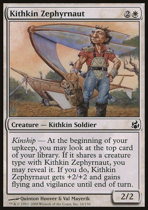 Kithkin Zephyrnaut, Morningtide #16, Magic: The Gathering card