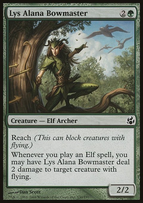 Lys Alana Bowmaster, Morningtide #130, Magic: The Gathering card