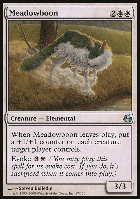 Meadowboon, Morningtide #17, Magic: The Gathering card