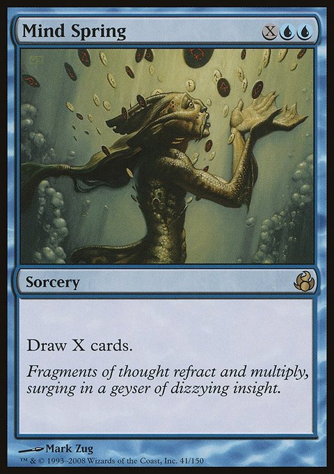 Mind Spring, Morningtide #41, Magic: The Gathering card