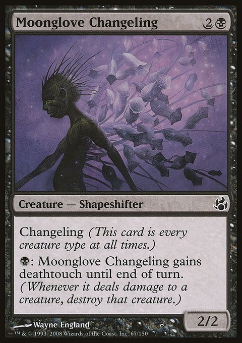 Moonglove Changeling, Morningtide #67, Magic: The Gathering card