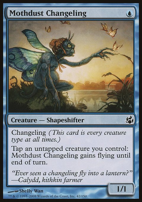 Mothdust Changeling, Morningtide #42, Magic: The Gathering card
