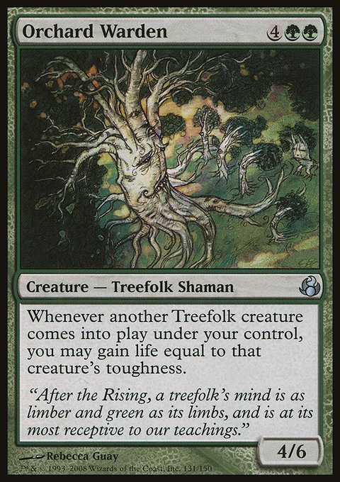 Orchard Warden, Morningtide #131, Magic: The Gathering card