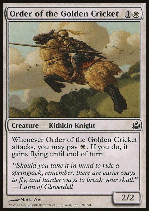 Order of the Golden Cricket, Morningtide #19, Magic: The Gathering card