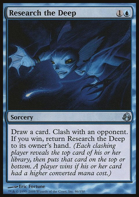 Research the Deep, Morningtide #46, Magic: The Gathering card