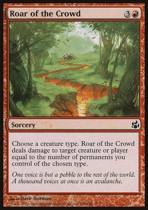 Roar of the Crowd, Morningtide #100, Magic: The Gathering card