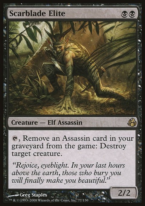 Scarblade Elite, Morningtide #77, Magic: The Gathering card