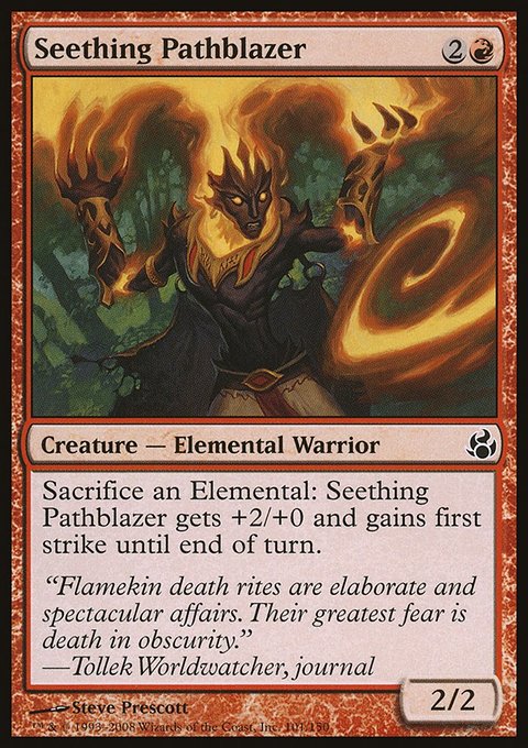 Seething Pathblazer, Morningtide #101, Magic: The Gathering card