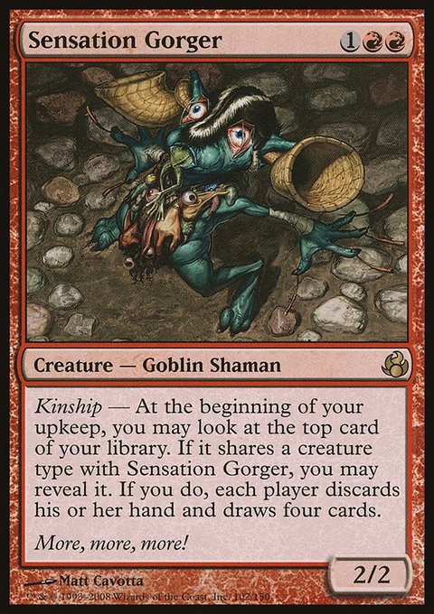 Sensation Gorger, Morningtide #102, Magic: The Gathering card
