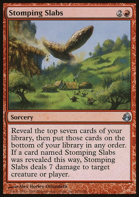 Stomping Slabs, Morningtide #107, Magic: The Gathering card