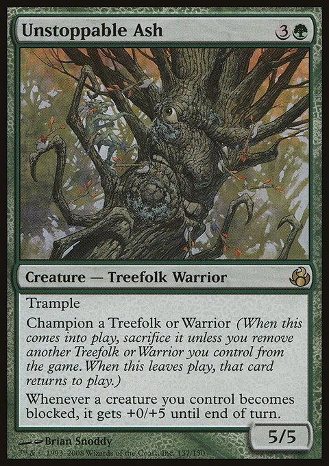 Unstoppable Ash, Morningtide #137, Magic: The Gathering card