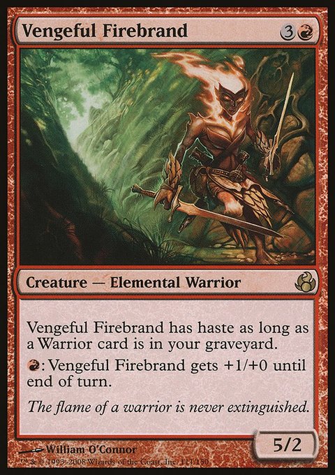 Vengeful Firebrand, Morningtide #111, Magic: The Gathering card