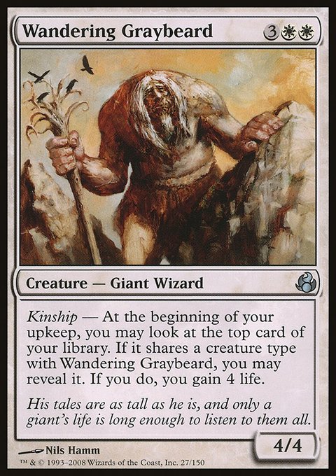 Wandering Graybeard, Morningtide #27, Magic: The Gathering card