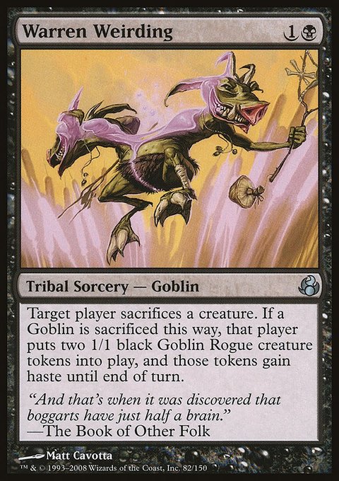 Warren Weirding, Morningtide #82, Magic: The Gathering card