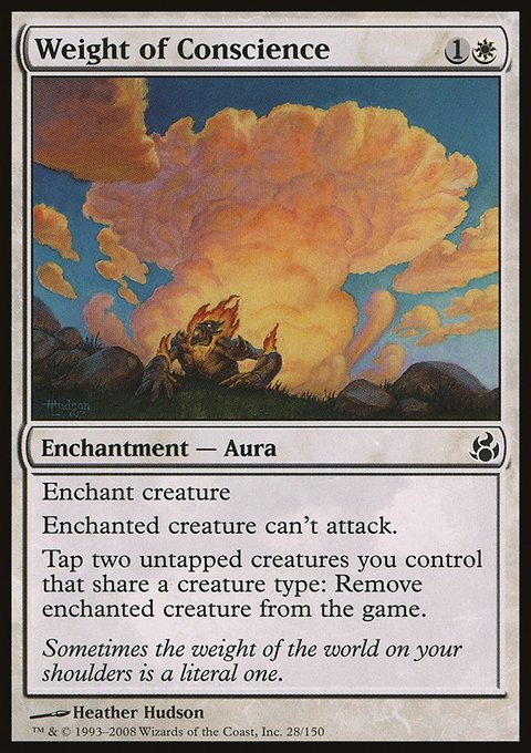 Weight of Conscience, Morningtide #28, Magic: The Gathering card