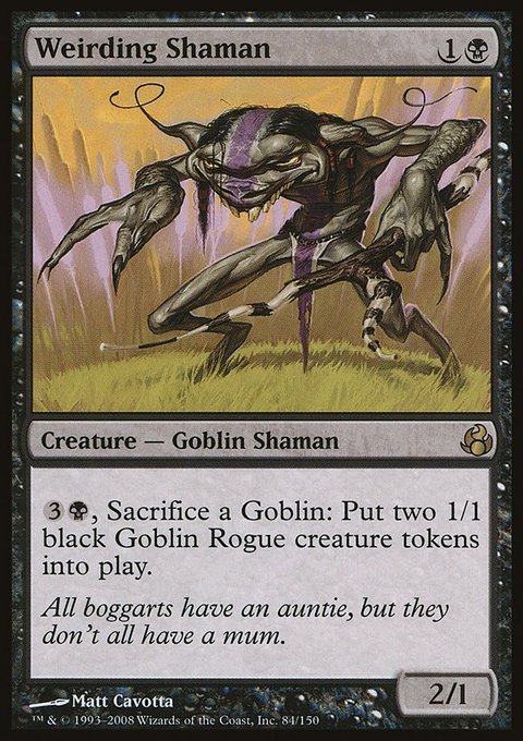 Weirding Shaman, Morningtide #84, Magic: The Gathering card