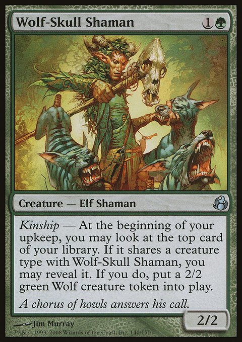 Wolf-Skull Shaman, Morningtide #140, Magic: The Gathering card
