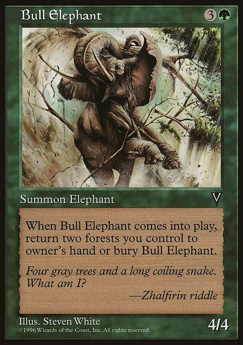 Bull Elephant, Multiverse Gift Box #9, Magic: The Gathering card