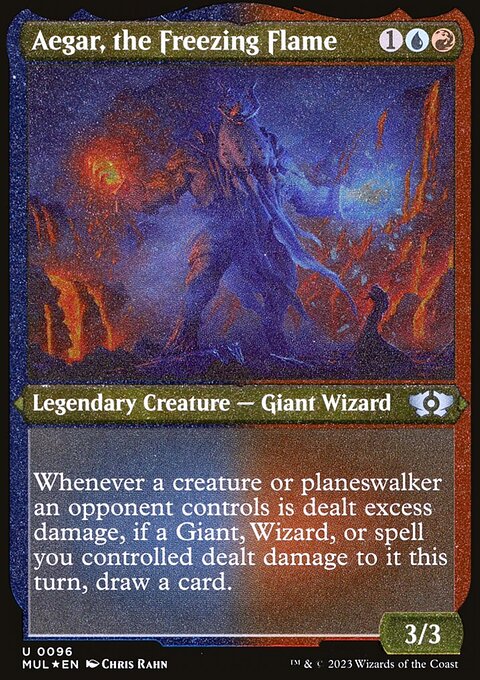 Aegar, the Freezing Flame, Multiverse Legends #96, Magic: The Gathering card