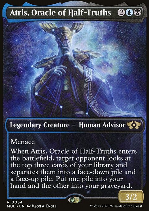 Atris, Oracle of Half-Truths, Multiverse Legends #34, Magic: The Gathering card