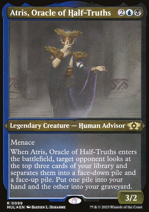 Atris, Oracle of Half-Truths, Multiverse Legends #99, Magic: The Gathering card