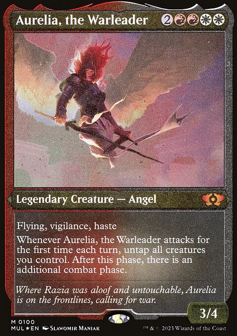 Aurelia, the Warleader, Multiverse Legends #100, Magic: The Gathering card