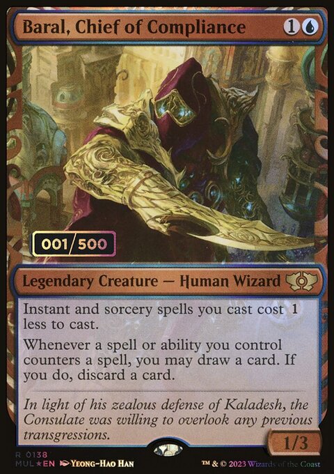 Baral, Chief of Compliance, Multiverse Legends #138z, Magic: The Gathering card