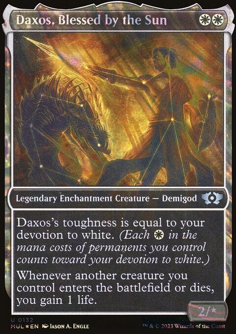 Daxos, Blessed by the Sun, Multiverse Legends #132, Magic: The Gathering card