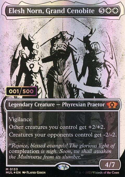 Elesh Norn, Grand Cenobite, Multiverse Legends #133z, Magic: The Gathering card
