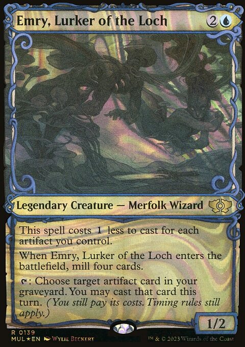 Emry, Lurker of the Loch, Multiverse Legends #139, Magic: The Gathering card