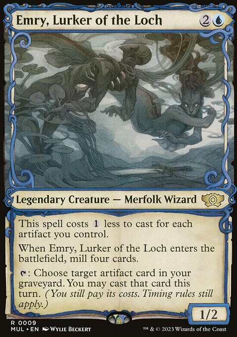 Emry, Lurker of the Loch, Multiverse Legends #9, Magic: The Gathering card