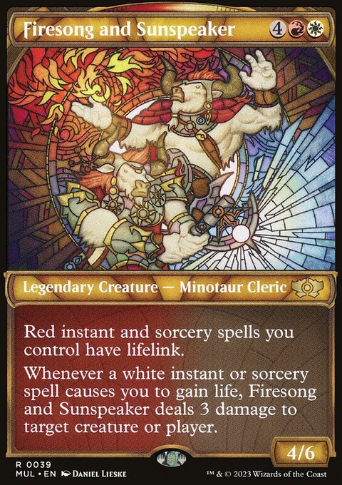 Firesong and Sunspeaker, Multiverse Legends #39, Magic: The Gathering card