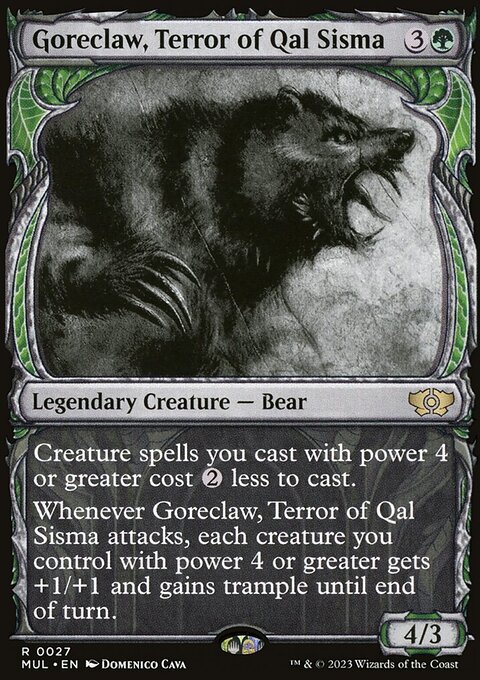 Goreclaw, Terror of Qal Sisma, Multiverse Legends #27, Magic: The Gathering card