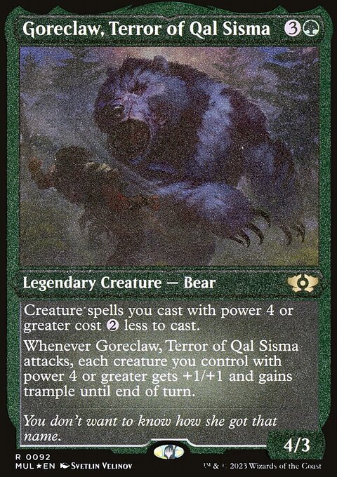 Goreclaw, Terror of Qal Sisma, Multiverse Legends #92, Magic: The Gathering card