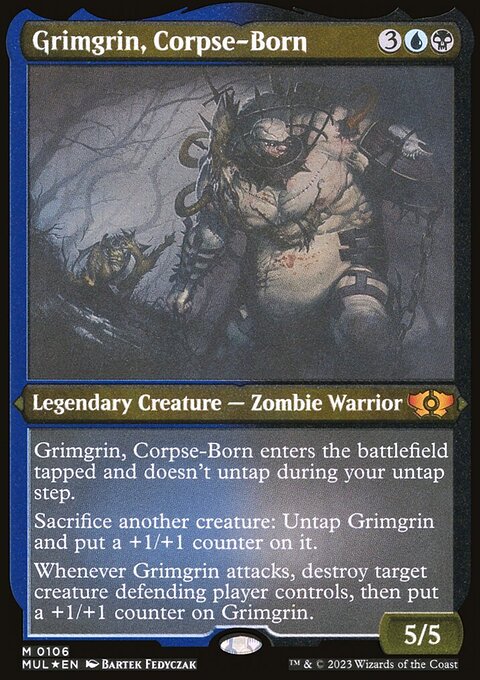 Grimgrin, Corpse-Born, Multiverse Legends #106, Magic: The Gathering card