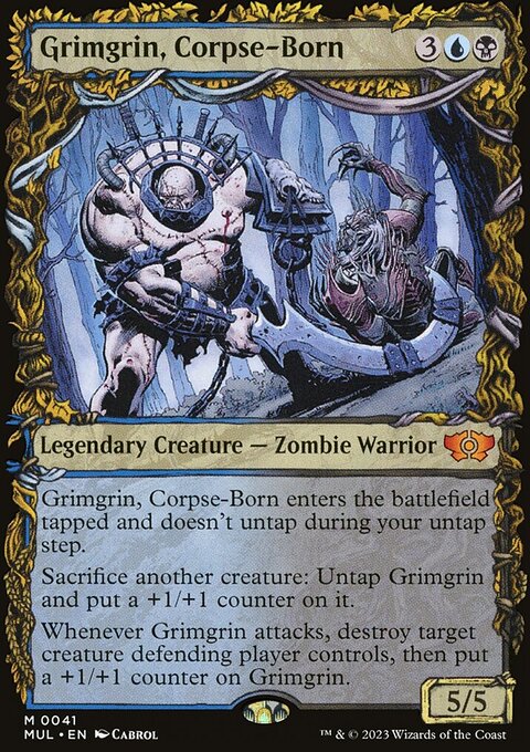 Grimgrin, Corpse-Born, Multiverse Legends #41, Magic: The Gathering card