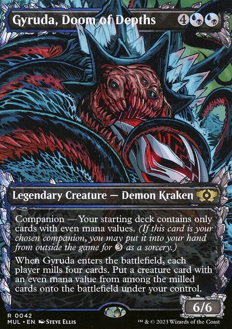 Gyruda, Doom of Depths, Multiverse Legends #42, Magic: The Gathering card