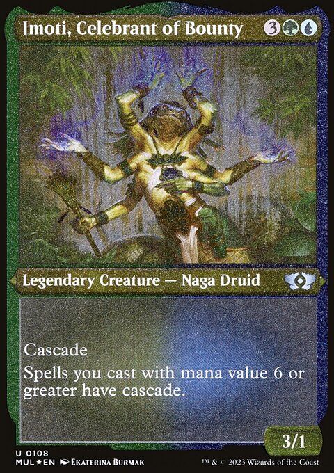 Imoti, Celebrant of Bounty, Multiverse Legends #108, Magic: The Gathering card