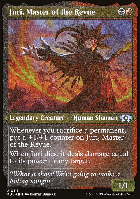 Juri, Master of the Revue, Multiverse Legends #111, Magic: The Gathering card