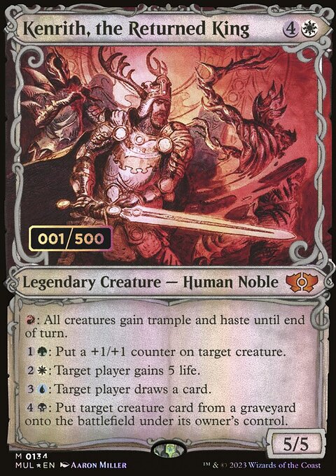Kenrith, the Returned King, Multiverse Legends #134z, Magic: The Gathering card