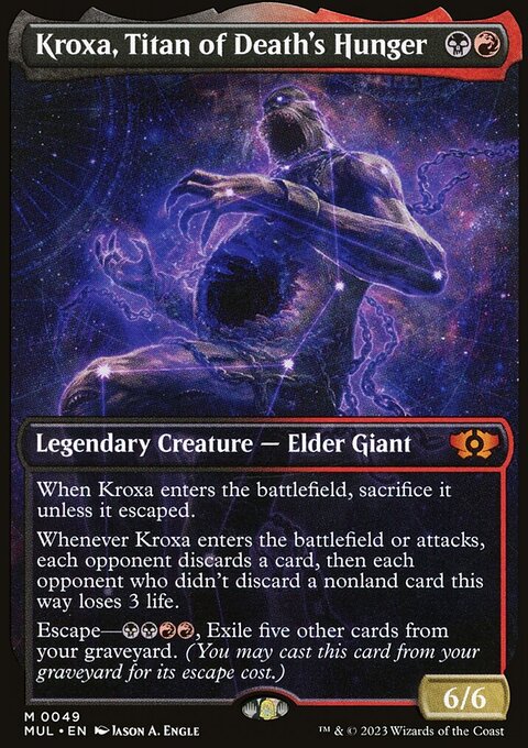 Kroxa, Titan of Death's Hunger, Multiverse Legends #49, Magic: The Gathering card