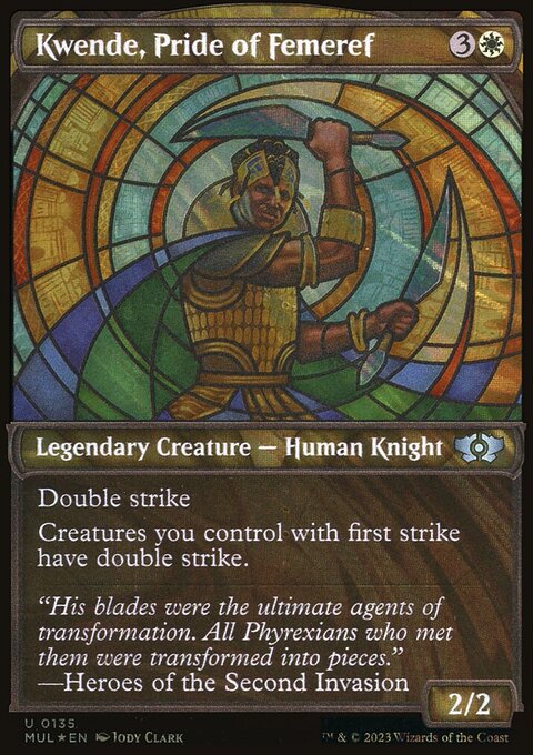 Kwende, Pride of Femeref, Multiverse Legends #135, Magic: The Gathering card