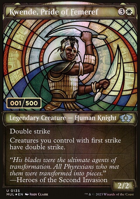Kwende, Pride of Femeref, Multiverse Legends #135z, Magic: The Gathering card