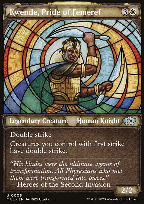 Kwende, Pride of Femeref, Multiverse Legends #5, Magic: The Gathering card