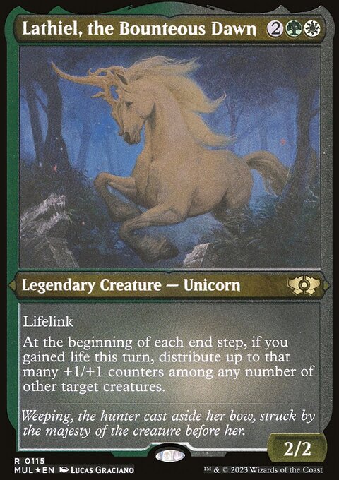 Lathiel, the Bounteous Dawn, Multiverse Legends #115, Magic: The Gathering card