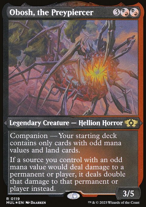 Obosh, the Preypiercer, Multiverse Legends #119, Magic: The Gathering card